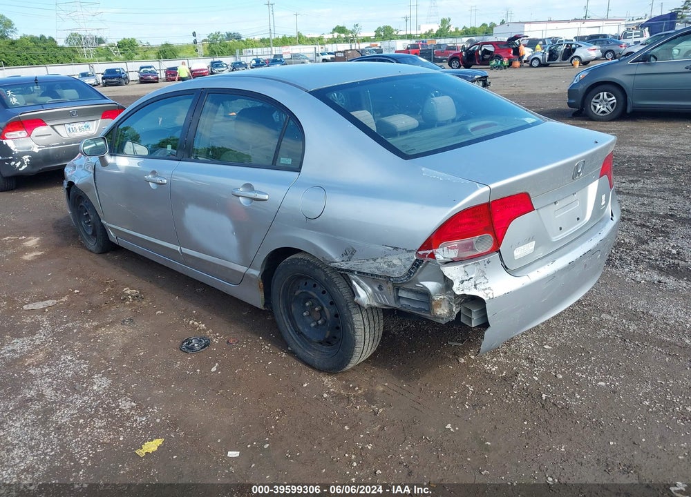 2008 HONDA CIVIC LX VIN: 2HGFA16518H351346
