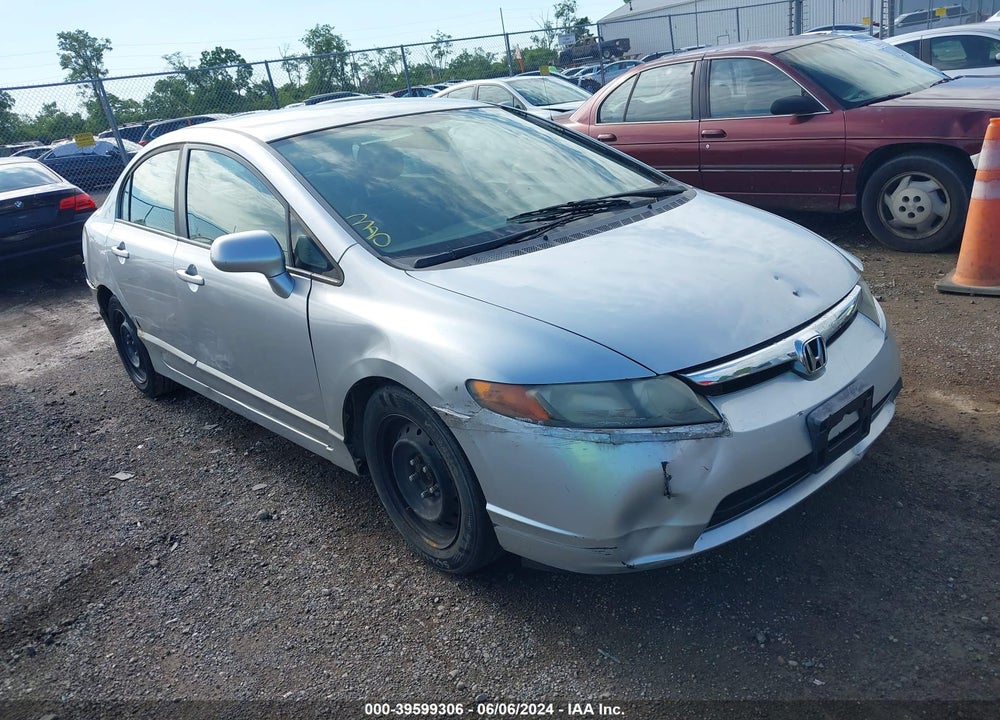 2008 HONDA CIVIC LX VIN: 2HGFA16518H351346