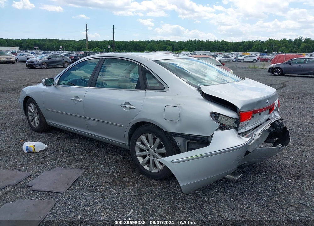 2009 HYUNDAI AZERA LIMITED VIN: KMHFC46FX9A369889