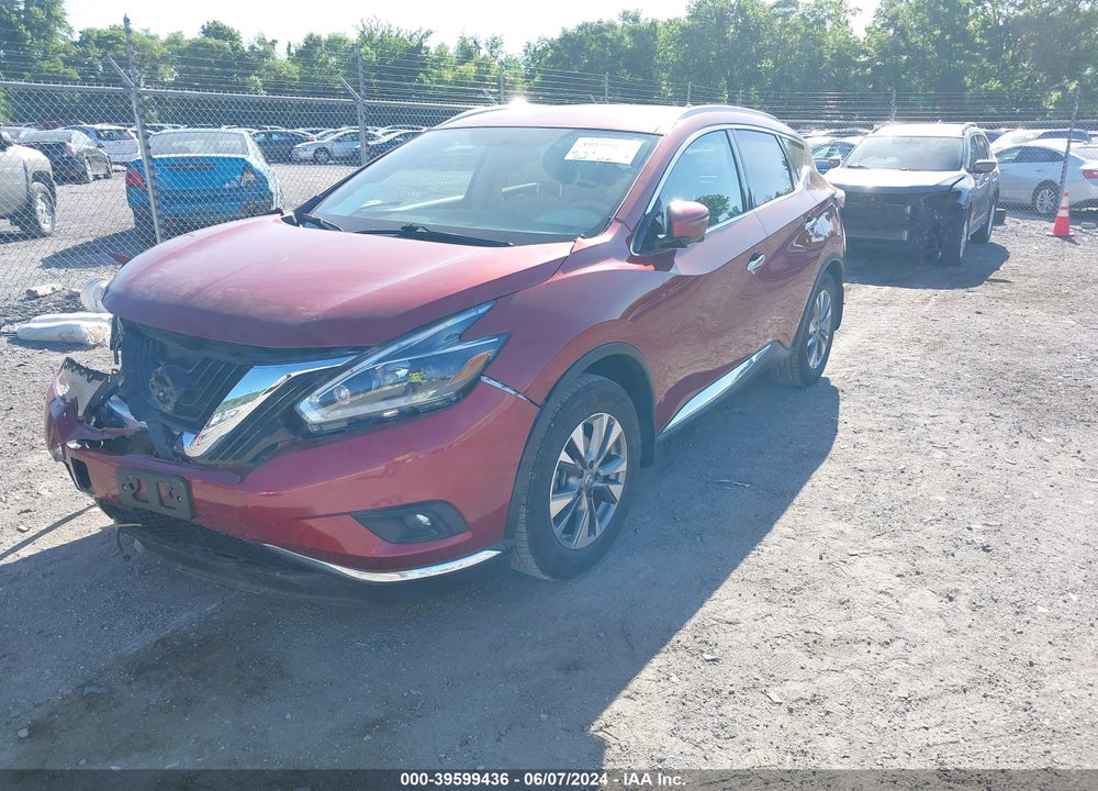 2018 NISSAN MURANO SL VIN: 5N1AZ2MHXJN138621