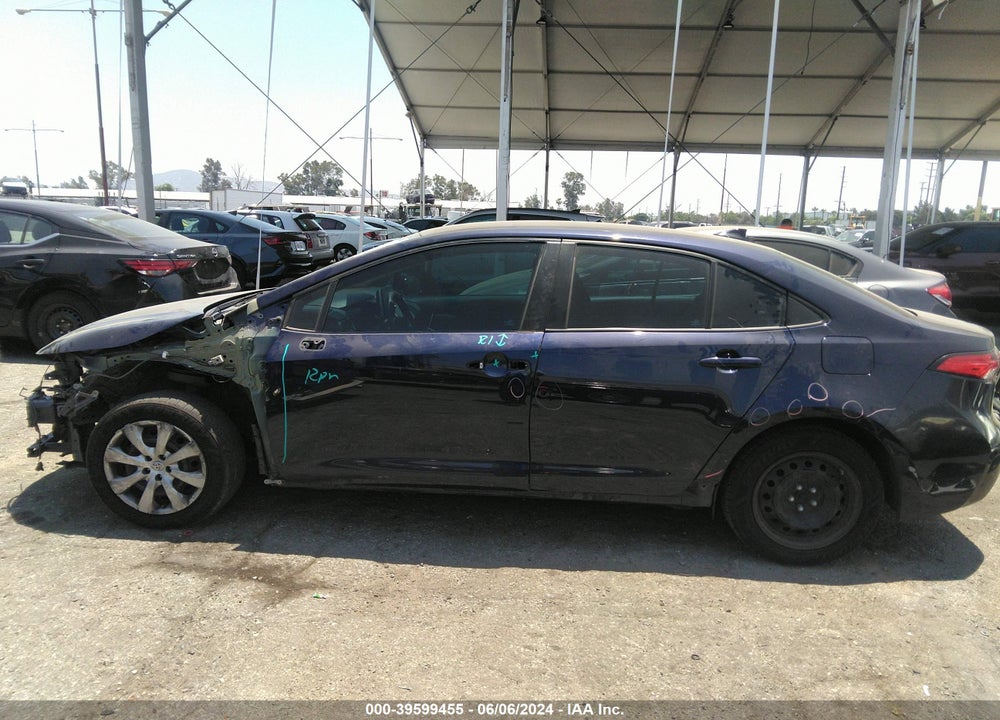 2020 TOYOTA COROLLA LE VIN: 5YFEPRAE3LP124726