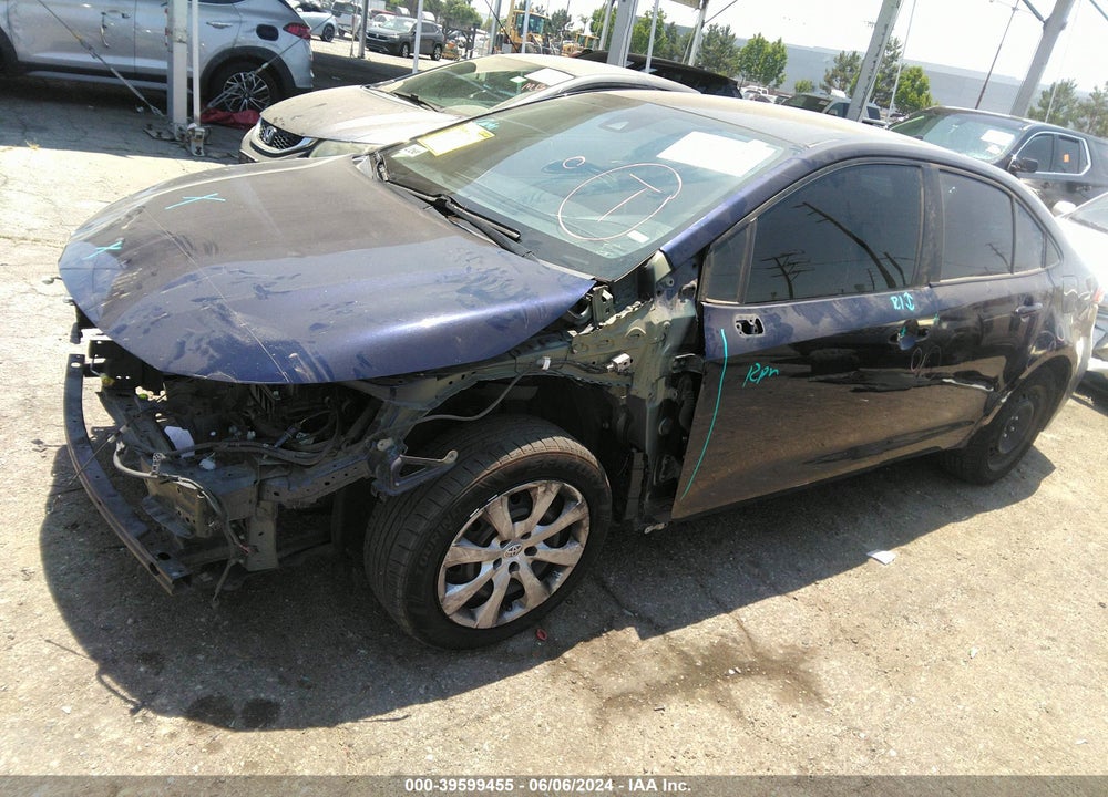 2020 TOYOTA COROLLA LE VIN: 5YFEPRAE3LP124726