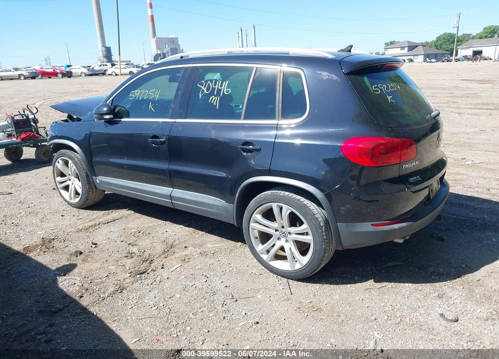 2012 VOLKSWAGEN TIGUAN SEL VIN: WVGBV7AX2CW592254