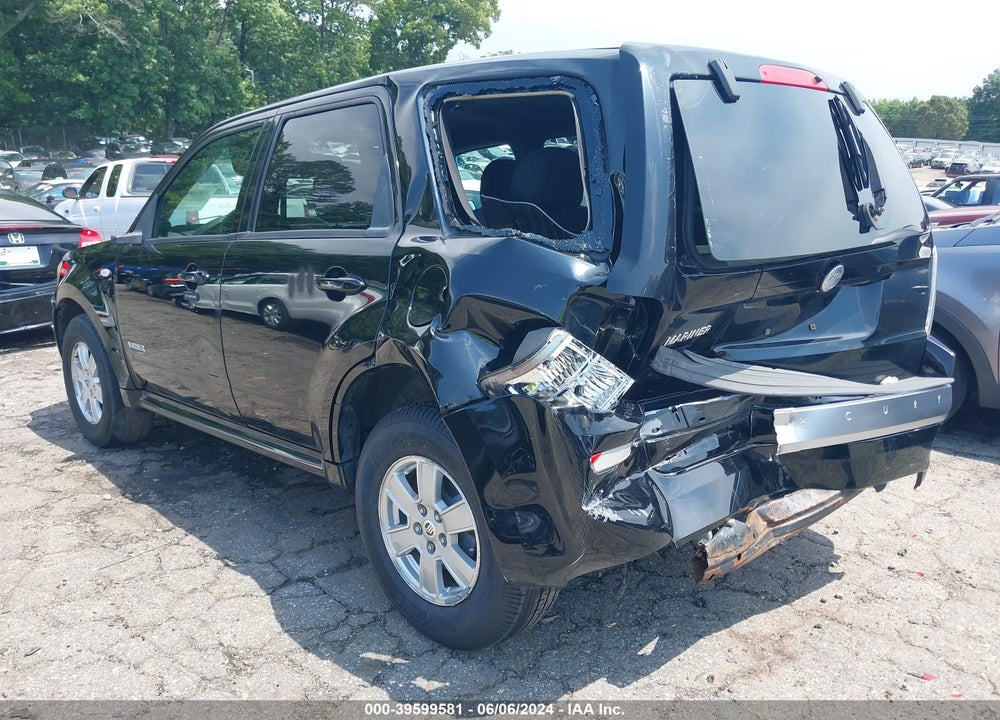 2008 MERCURY MARINER I4 VIN: 4M2CU81ZX8KJ30407