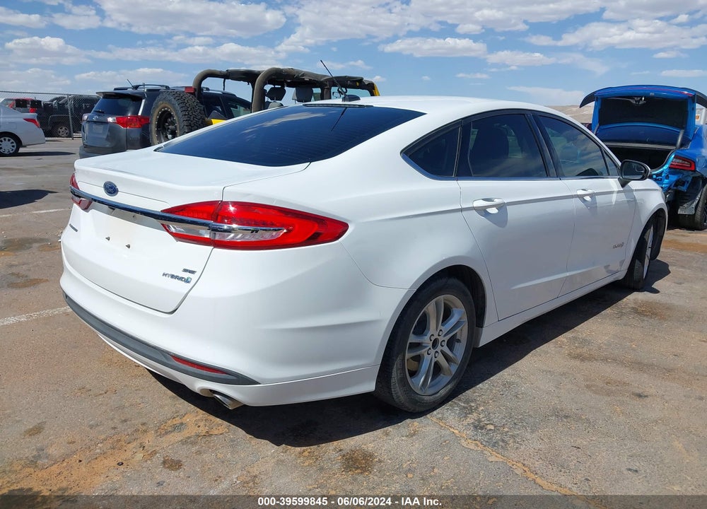 2018 FORD FUSION HYBRID SE VIN: 3FA6P0LU3JR172521