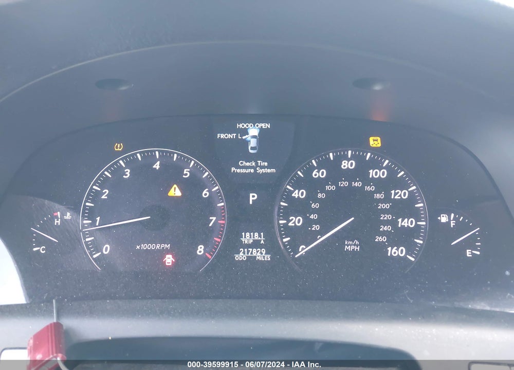 2007 LEXUS LS 460 VIN: JTHBL46F575024101