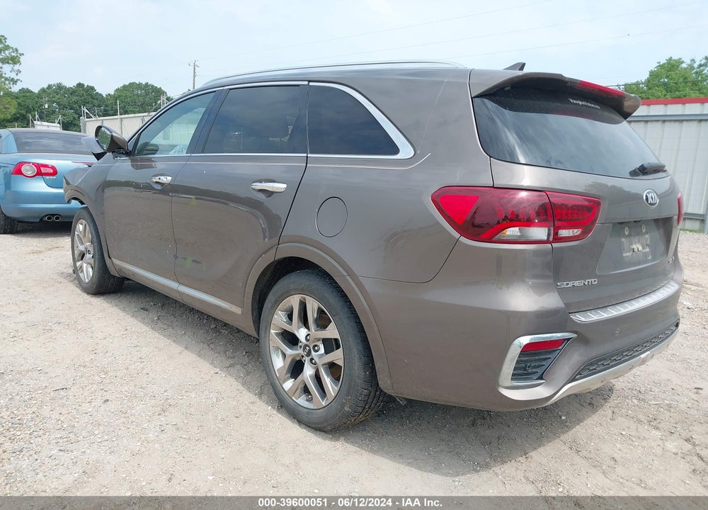 2019 KIA SORENTO 3.3L SXL VIN: 5XYPK4A58KG476004
