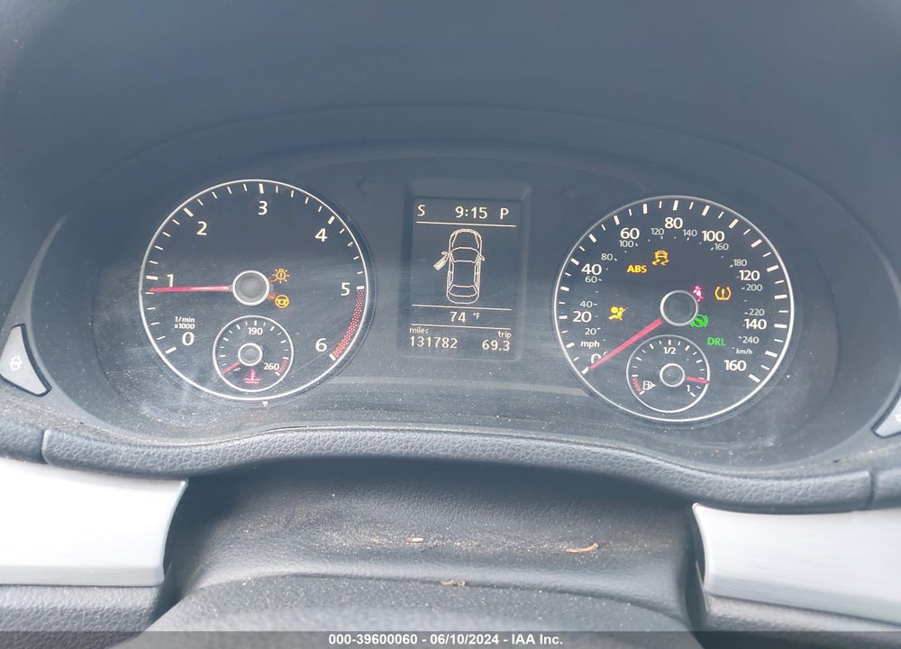 2012 VOLKSWAGEN PASSAT 2.0L TDI SE VIN: 1VWBN7A31CC104461