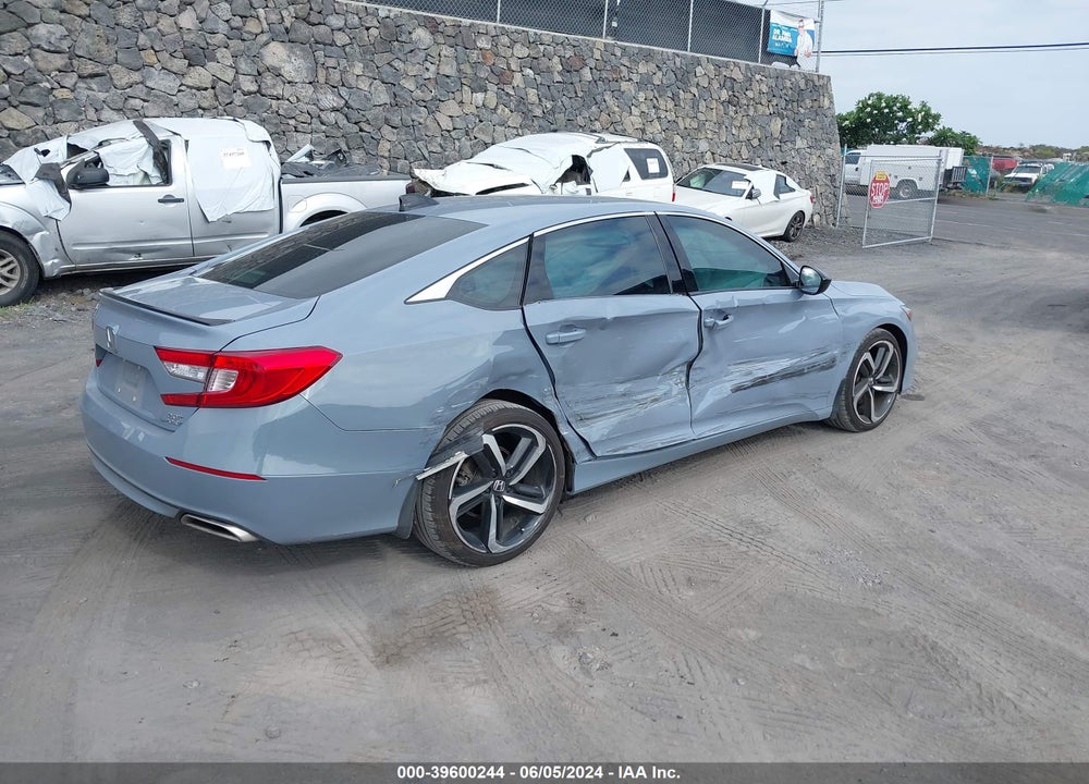 2022 HONDA ACCORD SPORT 2.0T VIN: 1HGCV2F34NA007743
