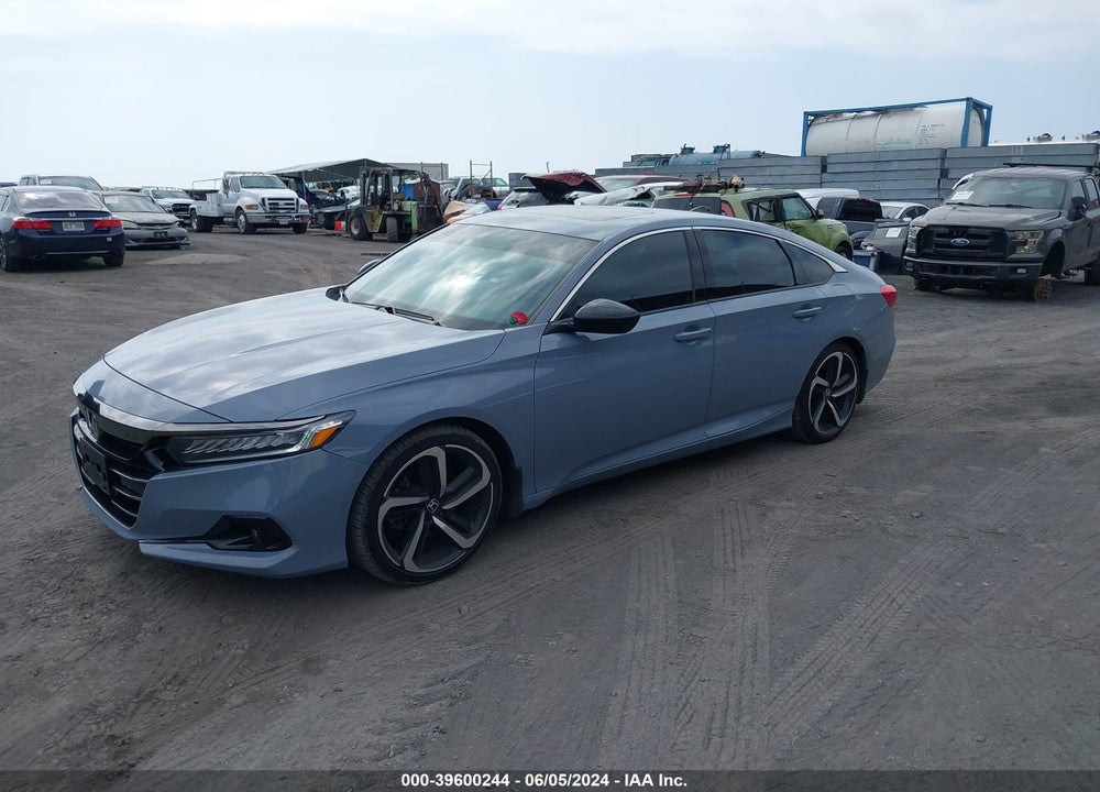 2022 HONDA ACCORD SPORT 2.0T VIN: 1HGCV2F34NA007743