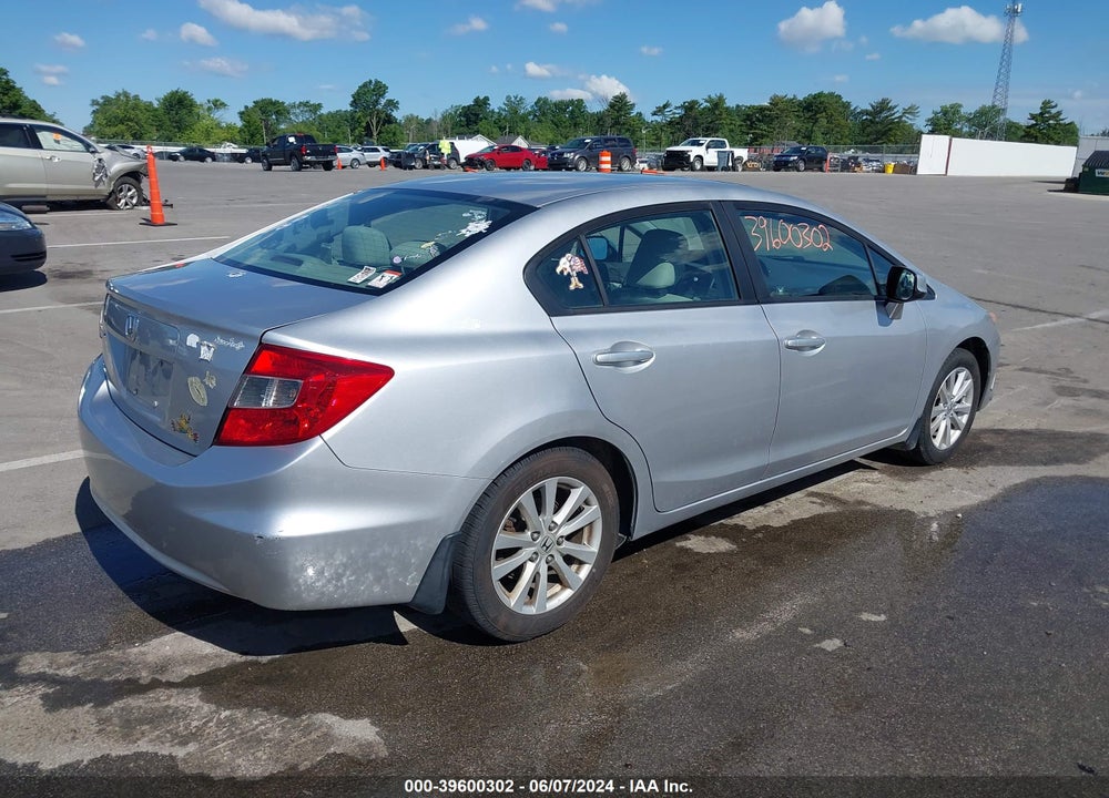 2012 HONDA CIVIC EX VIN: 19XFB2F80CE036019