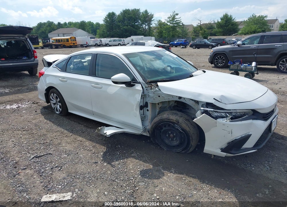 2022 HONDA CIVIC LX VIN: 2HGFE2F20NH508098