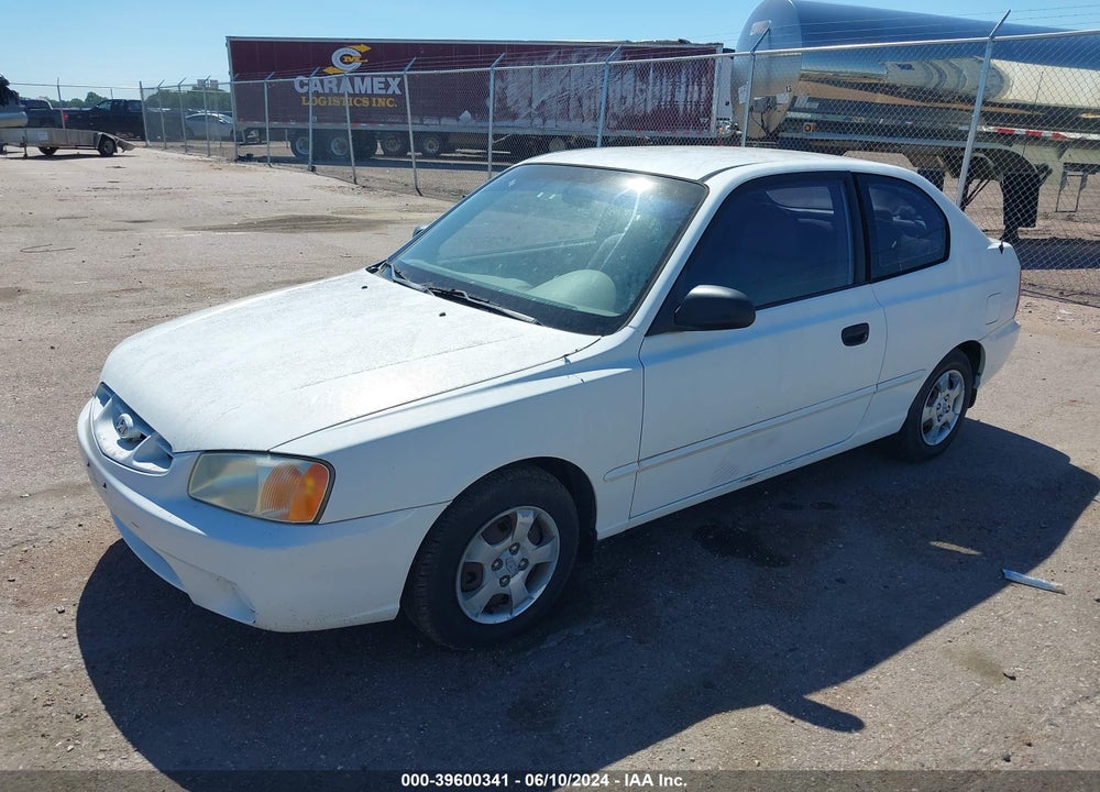 2001 HYUNDAI ACCENT VIN: KMHCG35CX1U154797