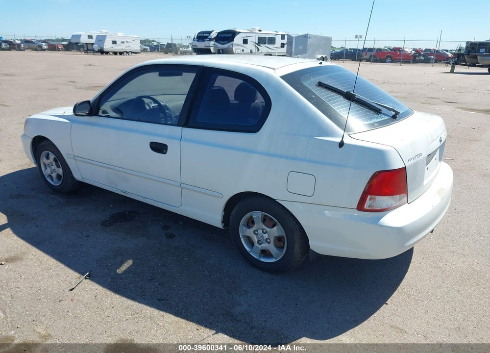 2001 HYUNDAI ACCENT VIN: KMHCG35CX1U154797