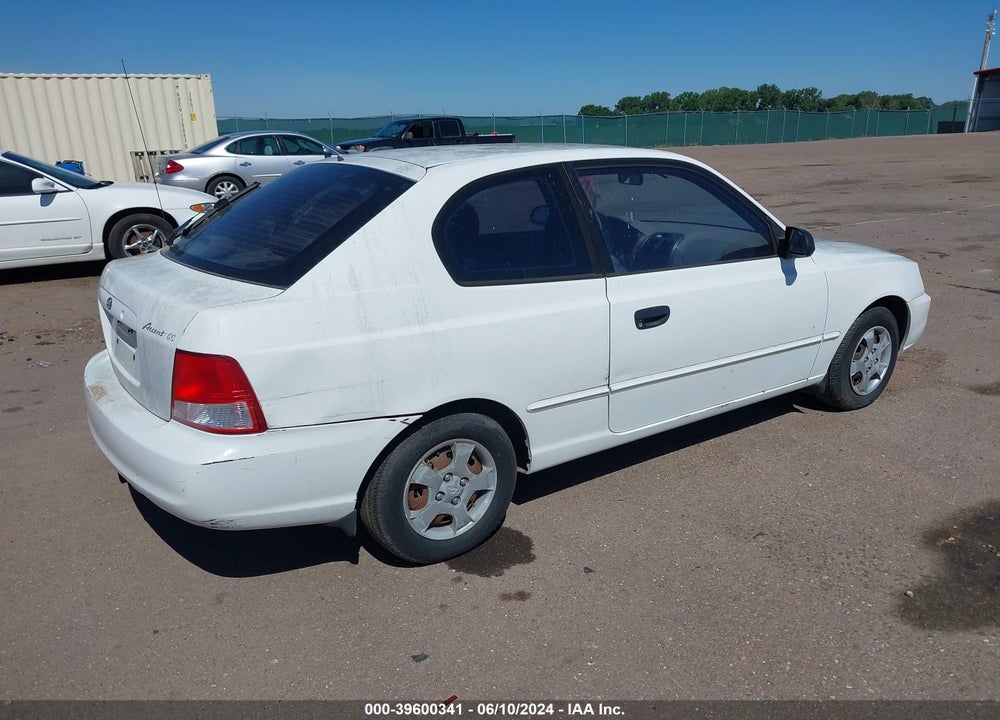 2001 HYUNDAI ACCENT VIN: KMHCG35CX1U154797
