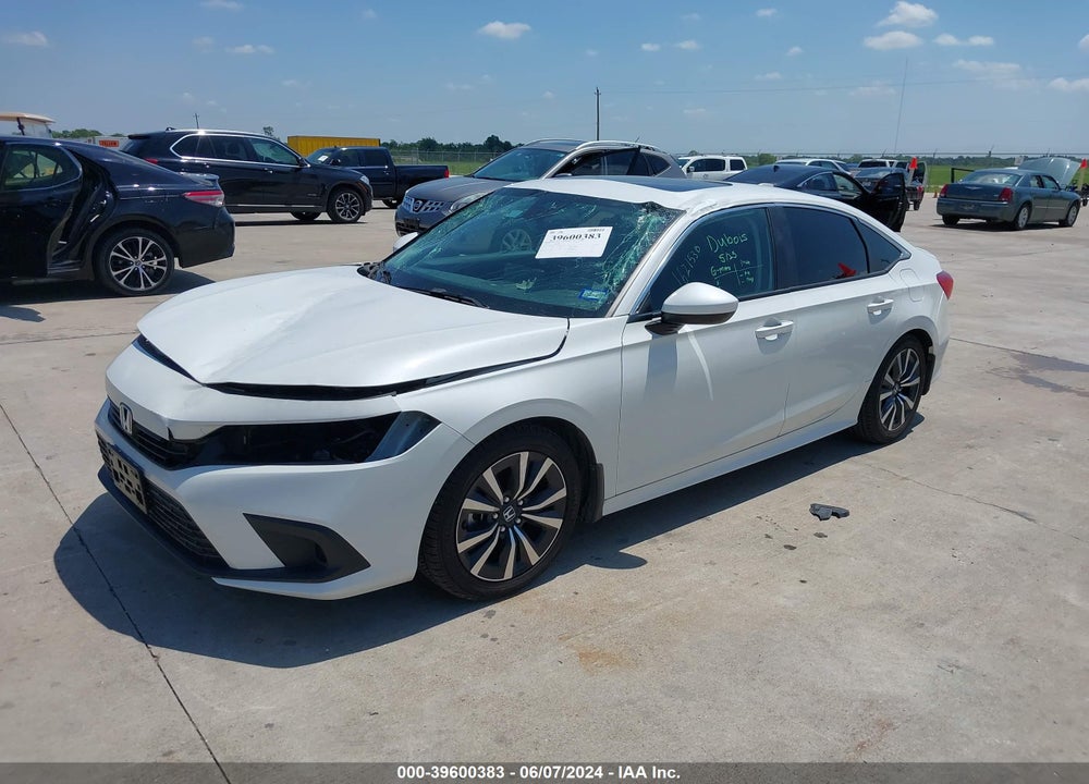2022 HONDA CIVIC EX VIN: 2HGFE1F76NH319610