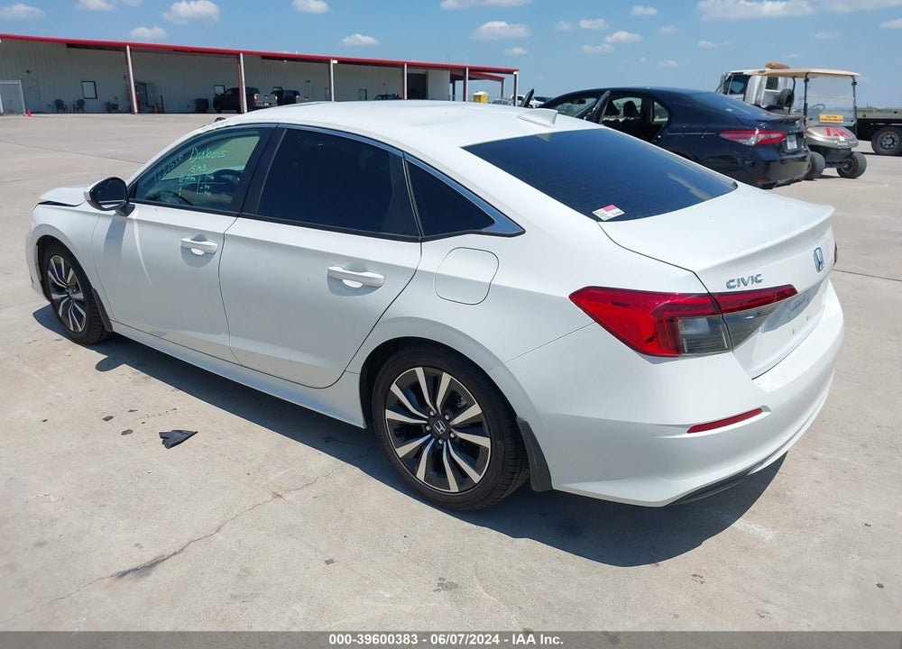 2022 HONDA CIVIC EX VIN: 2HGFE1F76NH319610