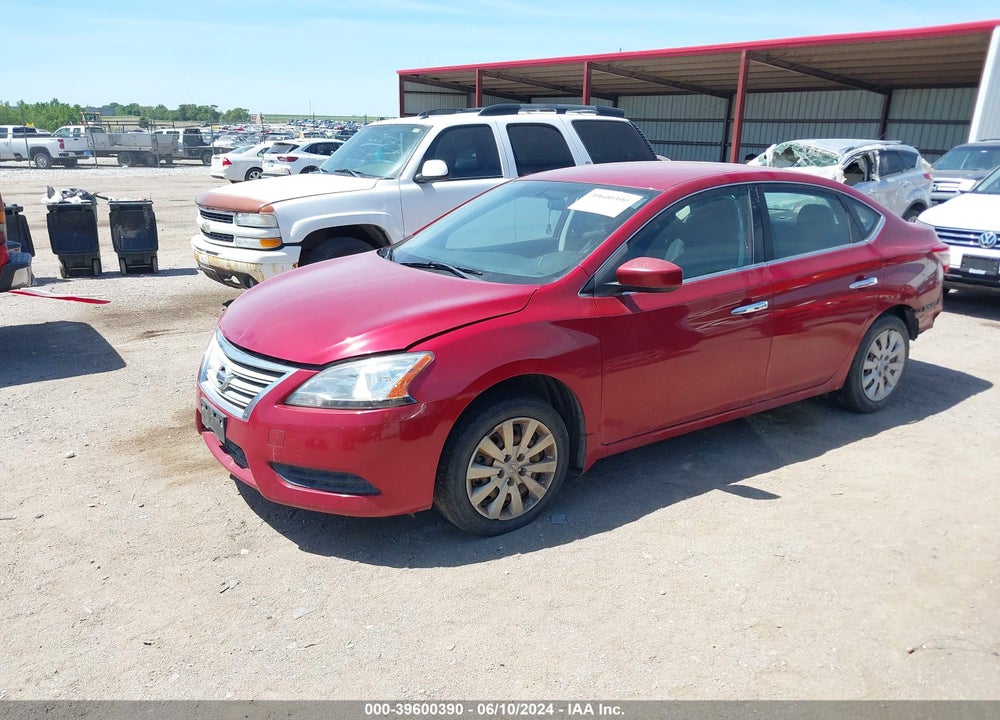 2013 NISSAN SENTRA SV VIN: 3N1AB7APXDL624483