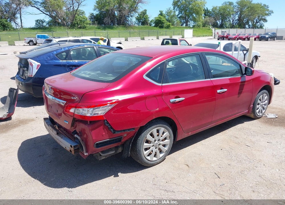 2013 NISSAN SENTRA SV VIN: 3N1AB7APXDL624483