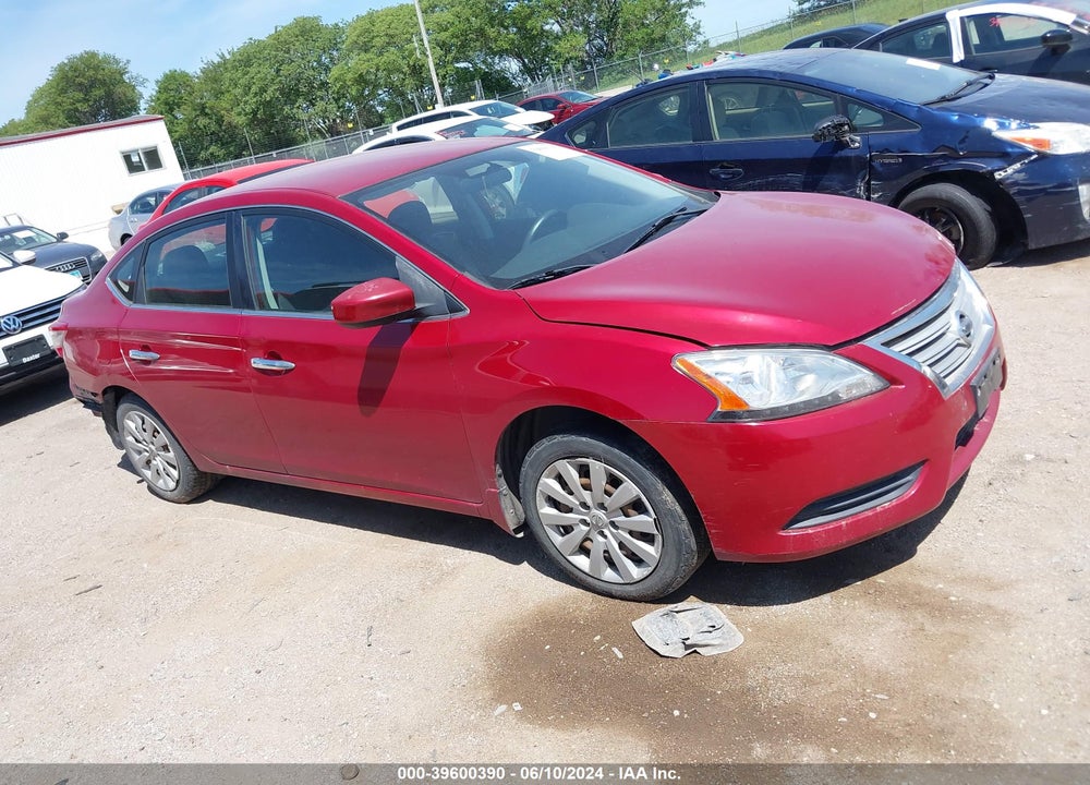 2013 NISSAN SENTRA SV VIN: 3N1AB7APXDL624483