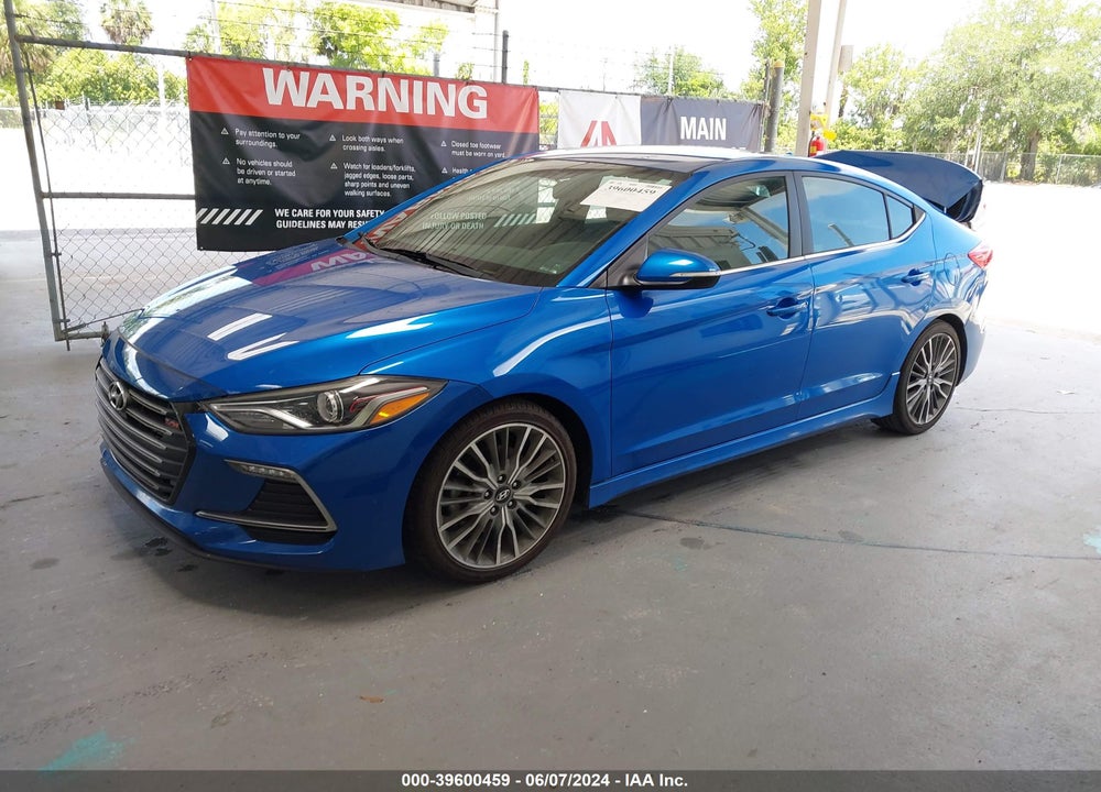 2017 HYUNDAI ELANTRA SPORT VIN: KMHD04LB5HU320937
