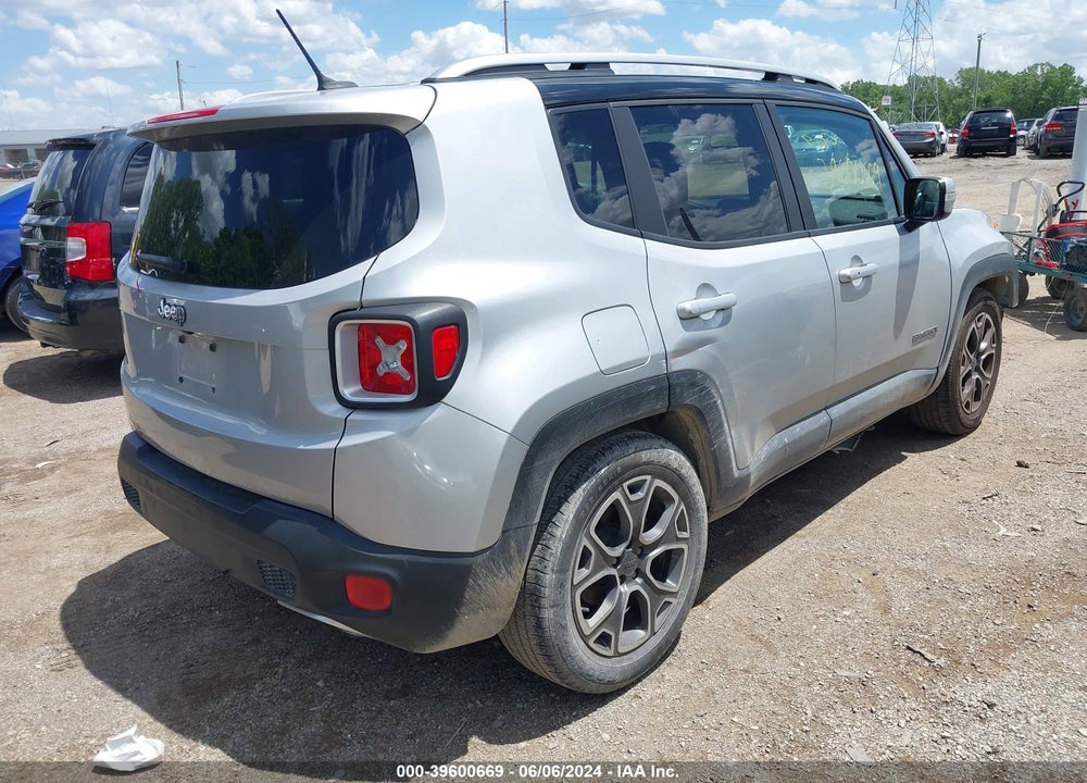 2016 JEEP RENEGADE LIMITED VIN: ZACCJADT4GPC66193