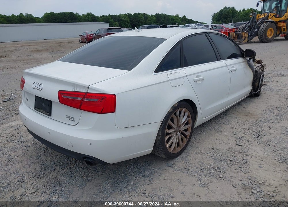 2012 AUDI A6 VIN: WAUGGAFC3CN056634