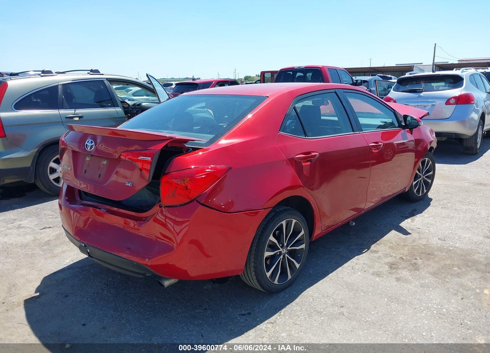 2017 TOYOTA COROLLA SE VIN: 5YFBURHE6HP692204