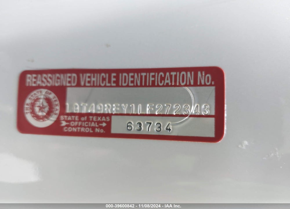 2020 GMC SIERRA 2500HD 4WD  STANDARD BED DENALI VIN: 1GT49REY1LF272343