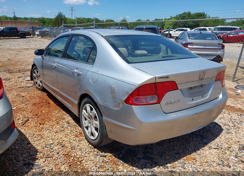 2007 HONDA CIVIC LX VIN: 1HGFA16547L027972