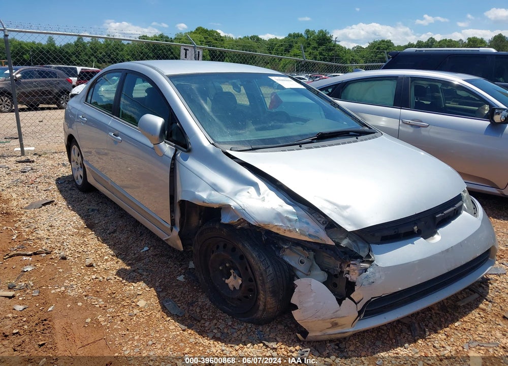2007 HONDA CIVIC LX VIN: 1HGFA16547L027972