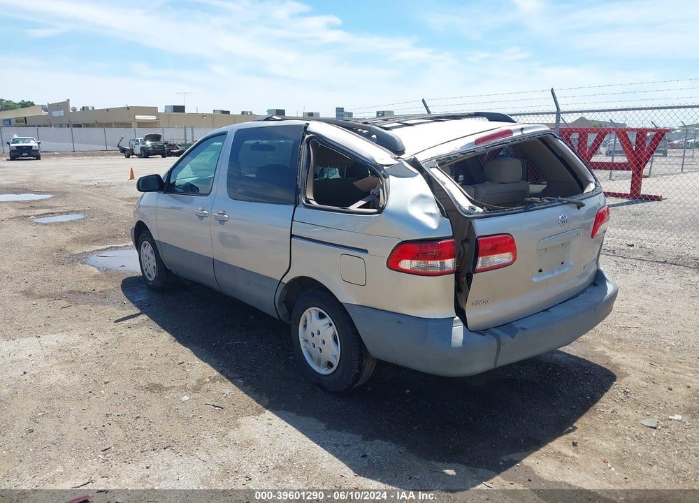 2001 TOYOTA SIENNA VIN: 4T3ZF13C61U351218