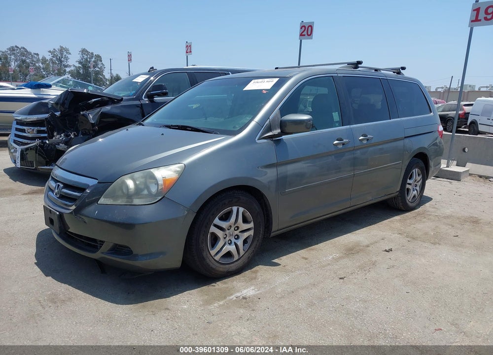 2007 HONDA ODYSSEY EX-L VIN: 5FNRL386X7B448749