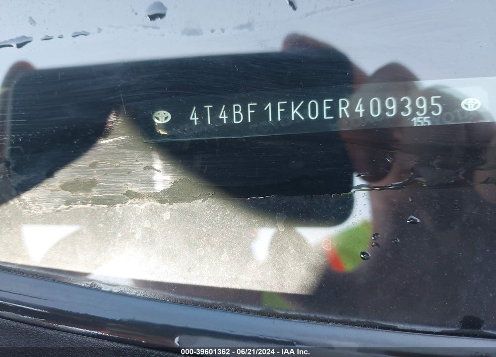 2014 TOYOTA CAMRY VIN: 4T4BF1FK0ER409395