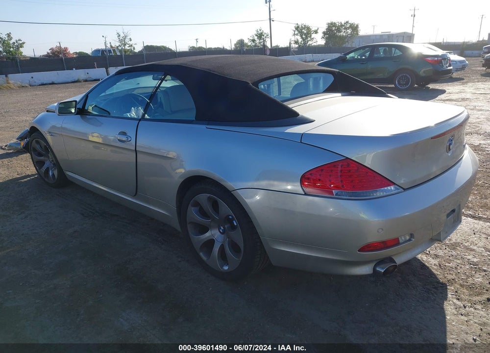 2006 BMW 650I VIN: WBAEK13486CN78789