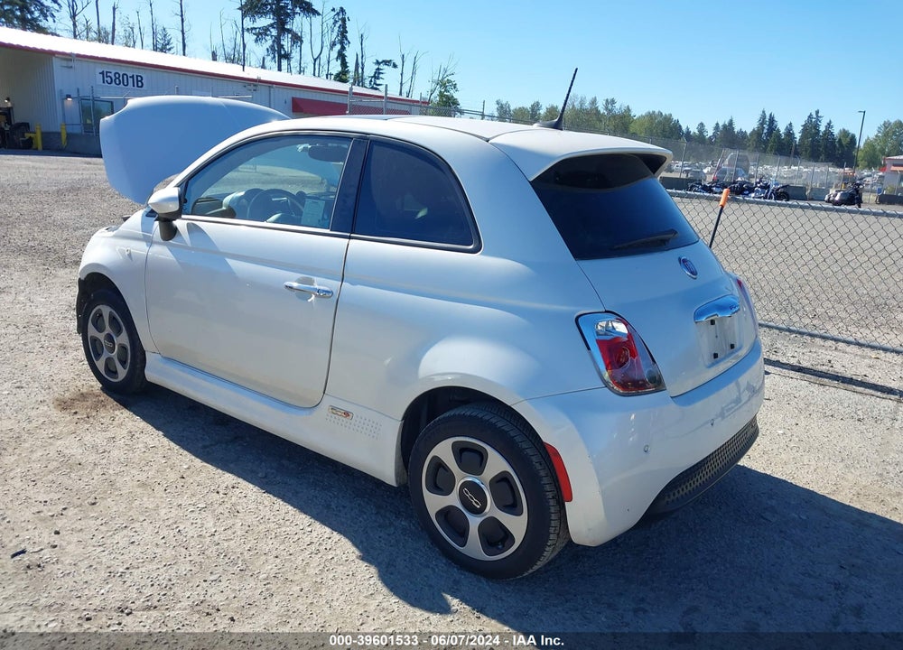 2016 FIAT 500E BATTERY ELECTRIC VIN: 3C3CFFGE9GT229679