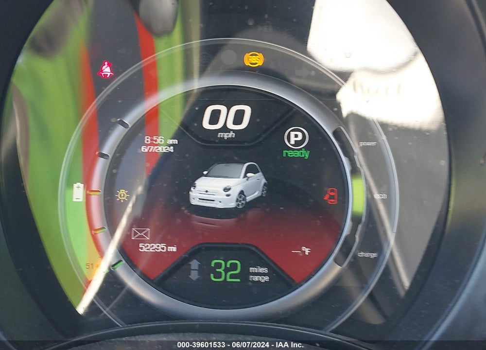 2016 FIAT 500E BATTERY ELECTRIC VIN: 3C3CFFGE9GT229679
