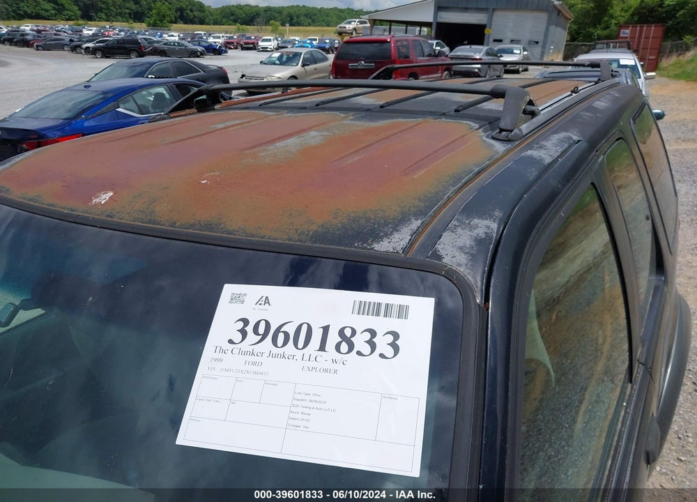 1999 FORD EXPLORER SPORT VIN: 1FMYU22X2XUB69433