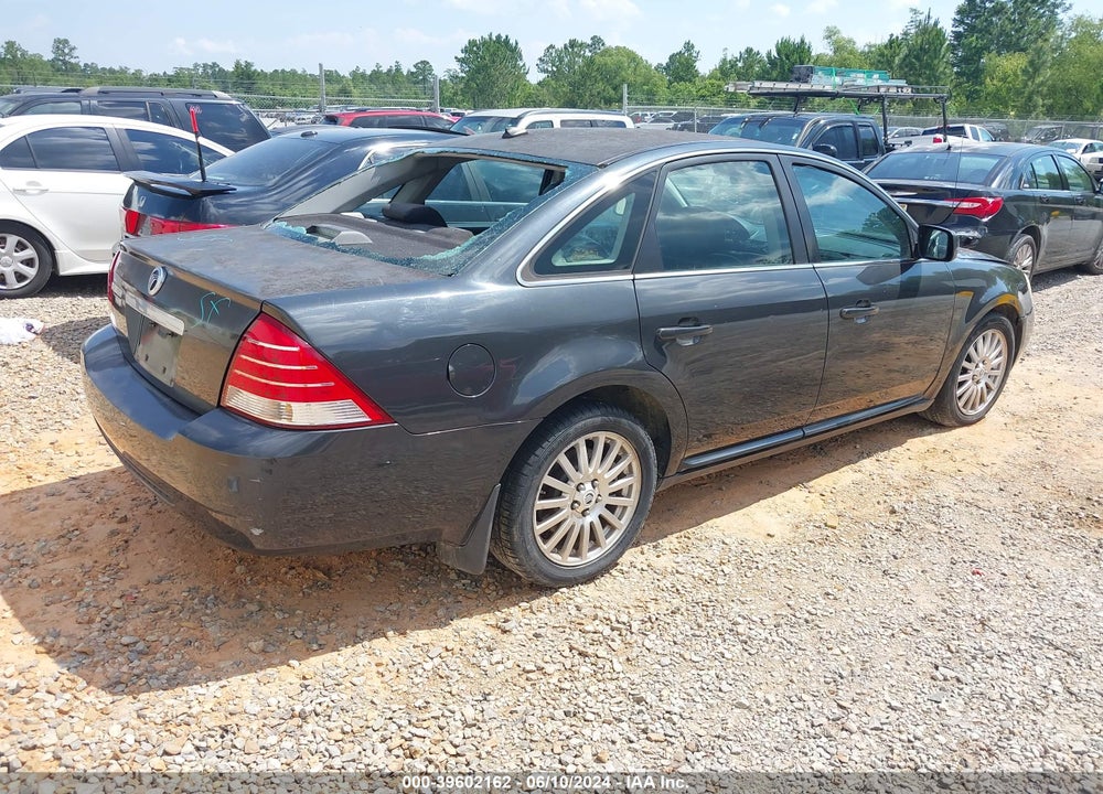 2007 MERCURY MONTEGO PREMIER VIN: 1MEHM42157G605880