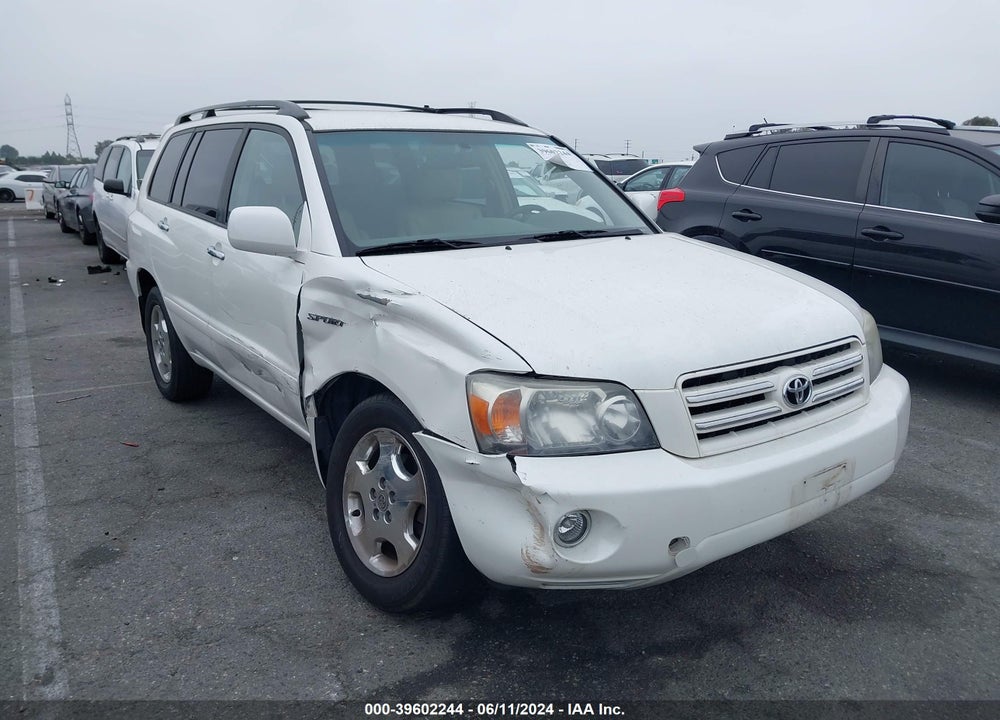 2006 TOYOTA HIGHLANDER SPORT V6 VIN: JTEGP21A160116258