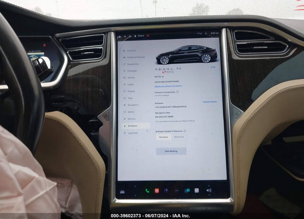 2013 TESLA MODEL S PERFORMANCE VIN: 5YJSA1CP0DFP04551