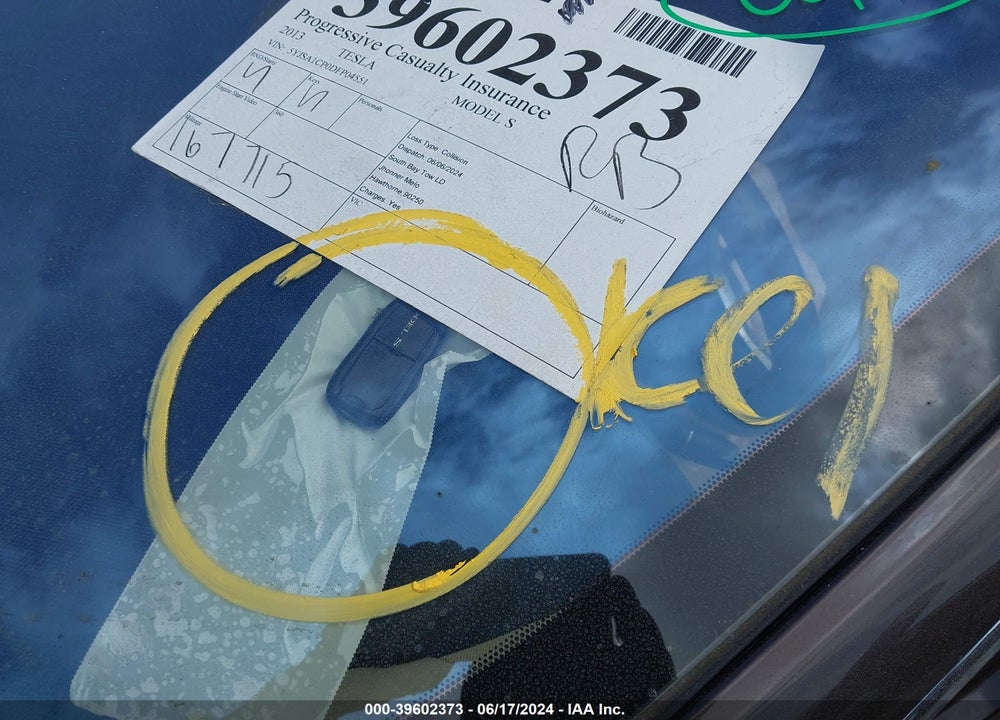 2013 TESLA MODEL S PERFORMANCE VIN: 5YJSA1CP0DFP04551
