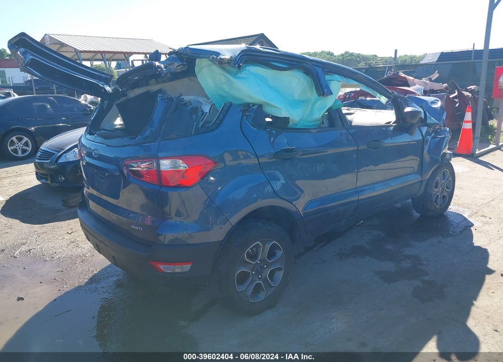 2022 FORD ECOSPORT S VIN: MAJ6S3FL4NC475024