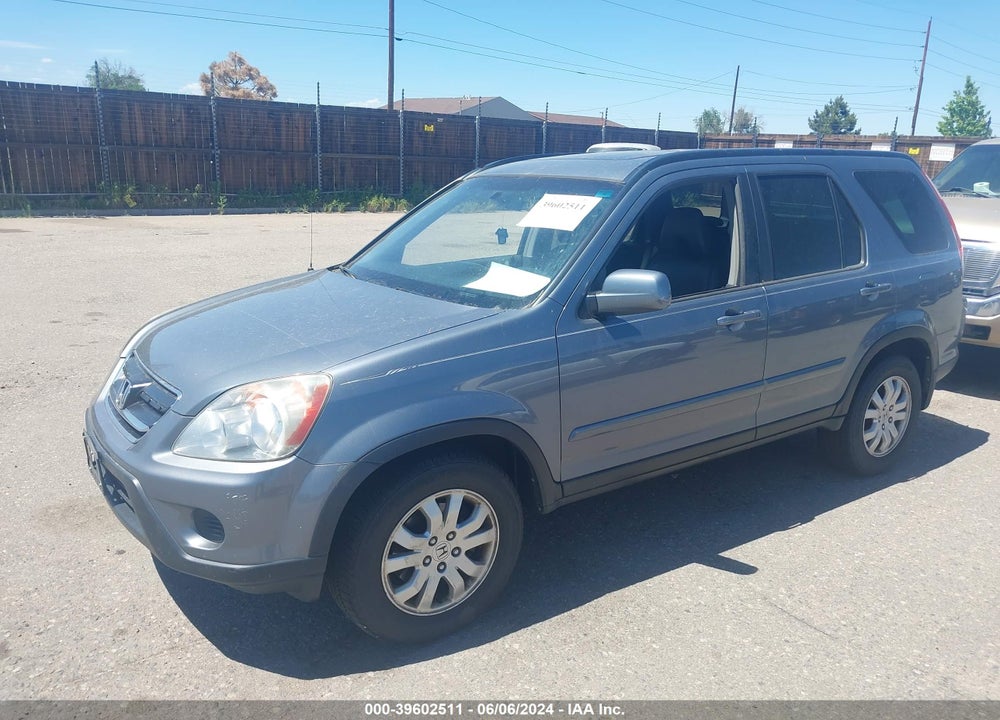2006 HONDA CR-V SE VIN: SHSRD78966U437110