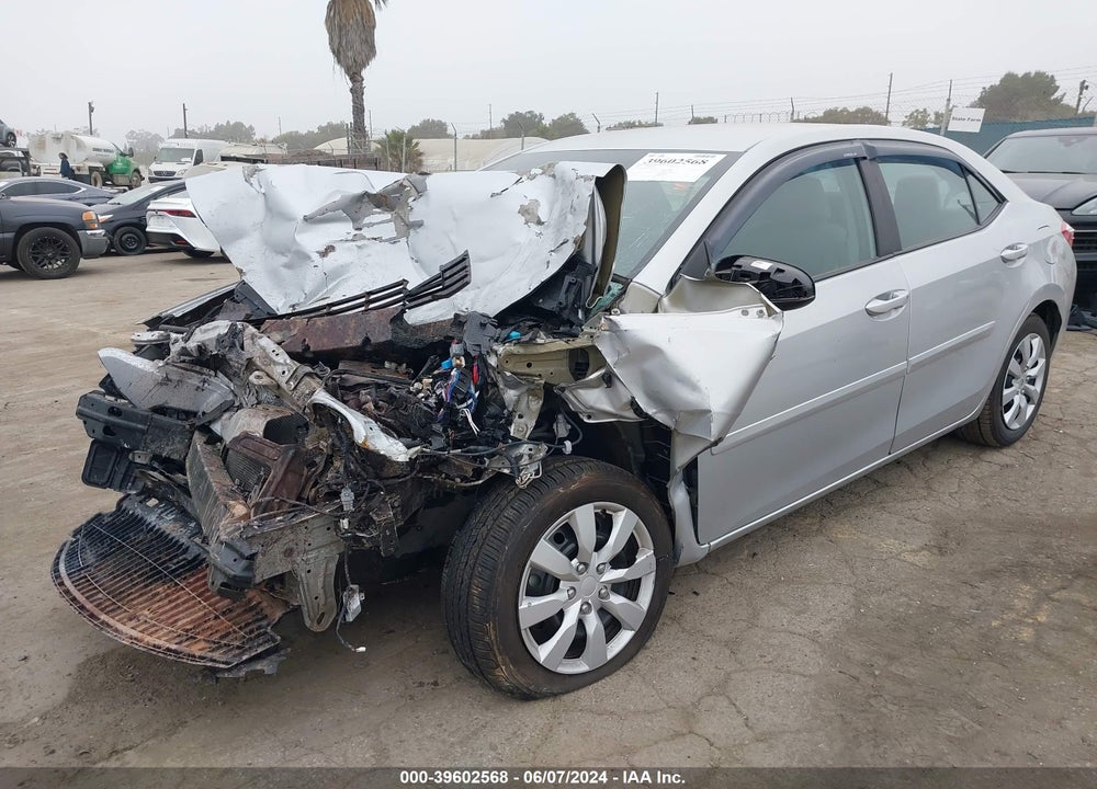 2016 TOYOTA COROLLA LE VIN: 5YFBURHE8GP401569