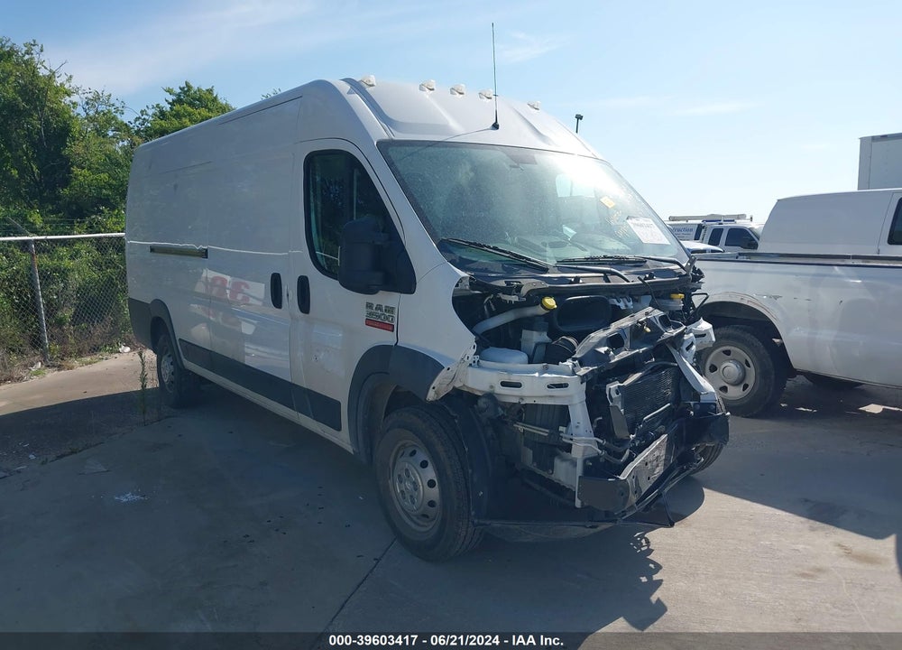 2018 RAM PROMASTER 3500 CARGO VAN HIGH ROOF 159 WB EXT VIN: 3C6URVJG2JE142639