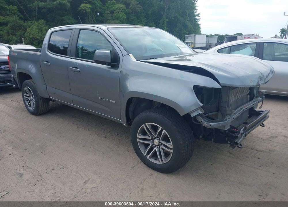 2021 CHEVROLET COLORADO 4WD SHORT BOX WT VIN: 1GCGTBEN7M1201626