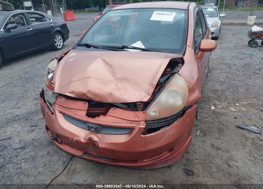 2007 HONDA FIT SPORT VIN: JHMGD38637S039935