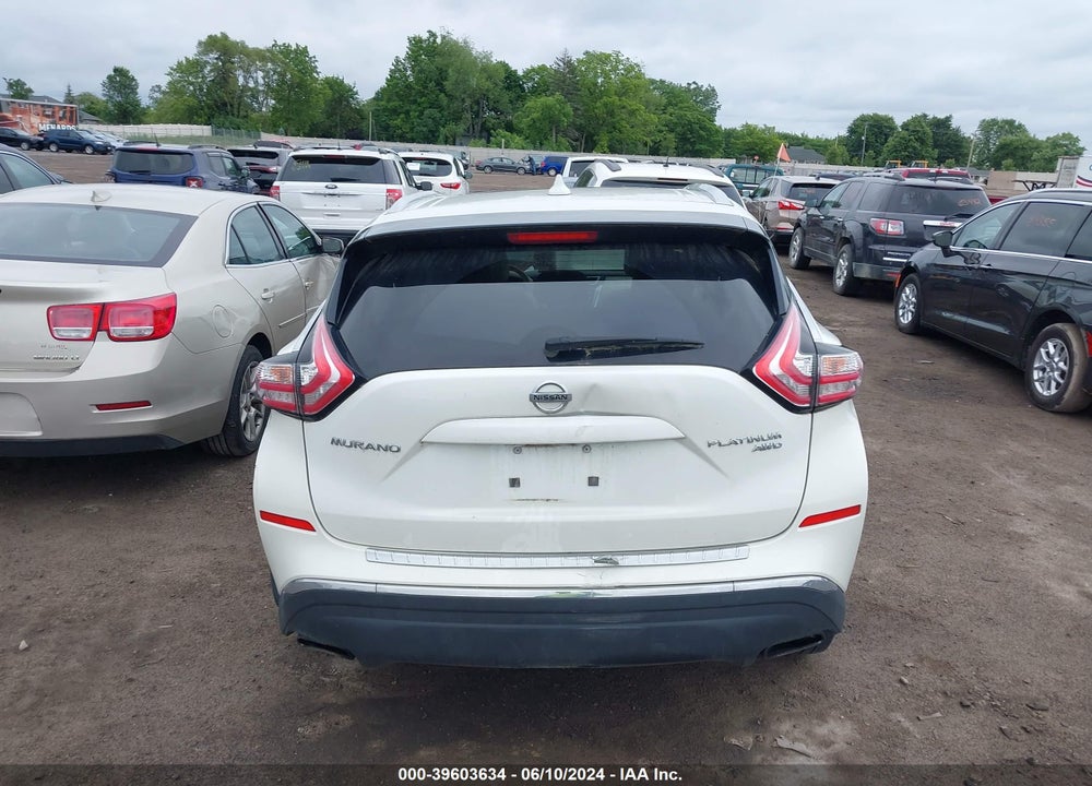 2018 NISSAN MURANO PLATINUM VIN: 5N1AZ2MH3JN155972