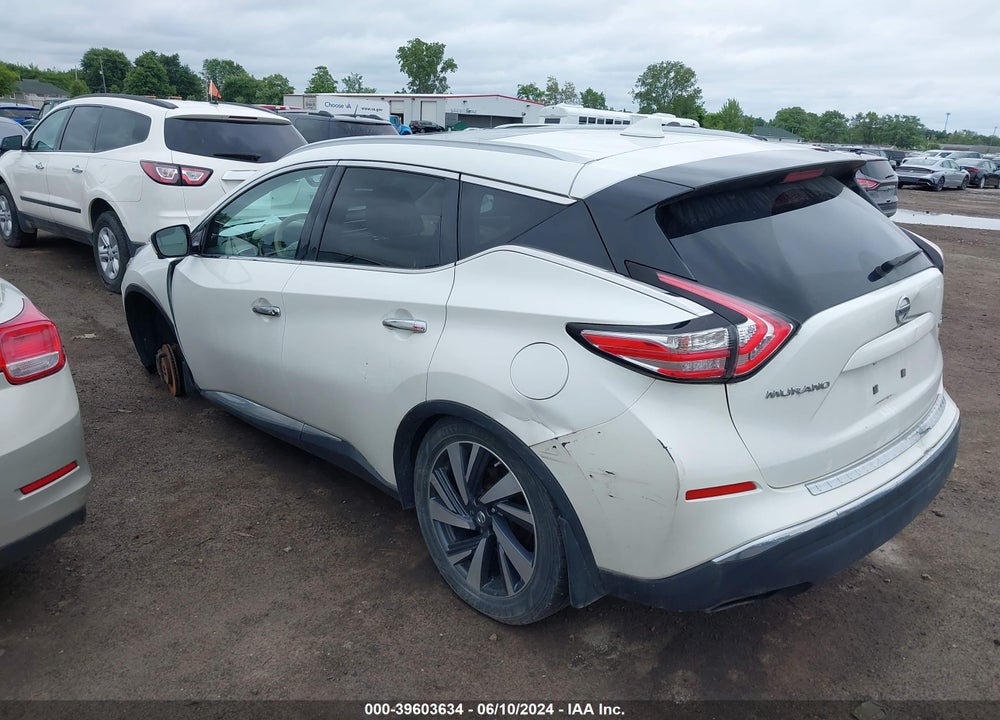2018 NISSAN MURANO PLATINUM VIN: 5N1AZ2MH3JN155972